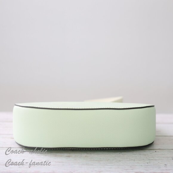 NWT Tory Burch Emerson Saffiano Leather Shoulder Bag in Meadow Mist - Picture 9 of 10